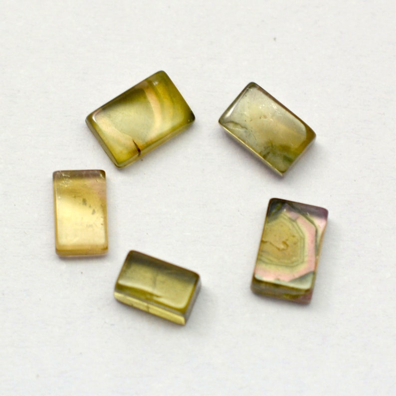 Loose Gemstone Cabochon for Jewelry P-2192 2.70 Cts 5 Pcs Lot Natural Tourmaline Size 3 mm To 6 mm Approx