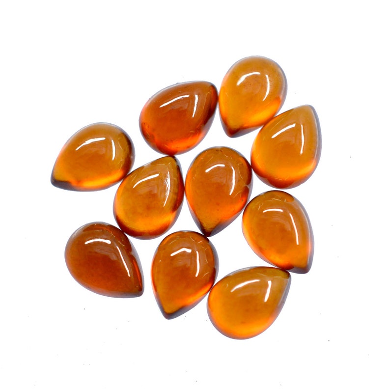 Plain Pear Shape Hessonite Garnet Cabochon gems 4x6  5x7  6x8 mm 100/% Natural Gemstones in Different Size  Quantity For Jewellery