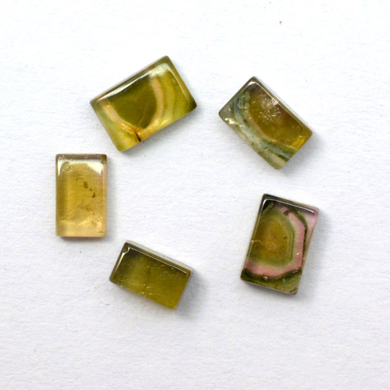 Loose Gemstone Cabochon for Jewelry P-2192 2.70 Cts 5 Pcs Lot Natural Tourmaline Size 3 mm To 6 mm Approx