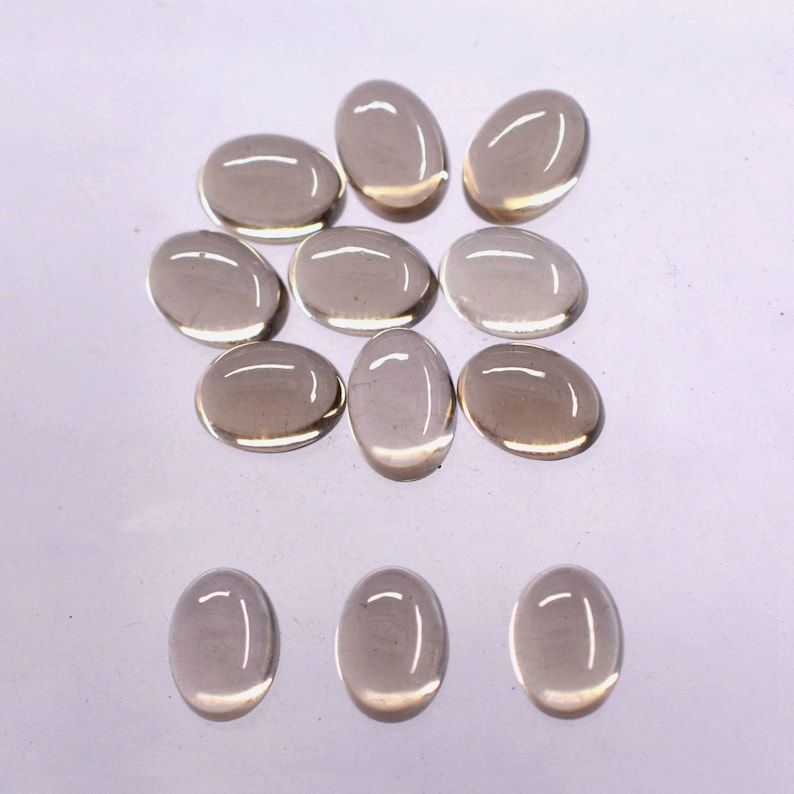 Smokey Quartz Oval Plain Cabochon gems 4x6 5x7 6x8 mm 100/% Natural Gemstones in Different Size Quantity For Jewellery