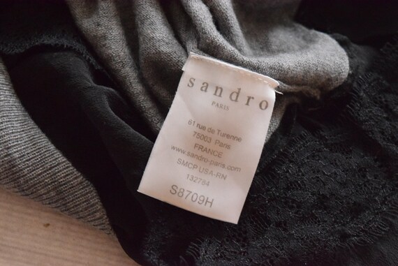 Sandro PARIS 38 / 40 M / L wool and silk pullover… - image 7