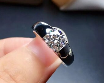 Moissanite Ring,925 Sterling Silver Ring,Engagement Ring,Wedding Ring,Statement Ring,Luxury Ring,Moissanite Silver Ring,Gift for Women.