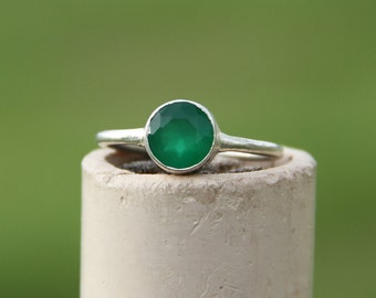 Green Onyx Ring,92.5 Sterling Silver Ring,Silver Ring,Gemstone Ring,Handmade Silver Ring,Onyx Ring,Gift For Ring,Fashion Ring,Jewellery,