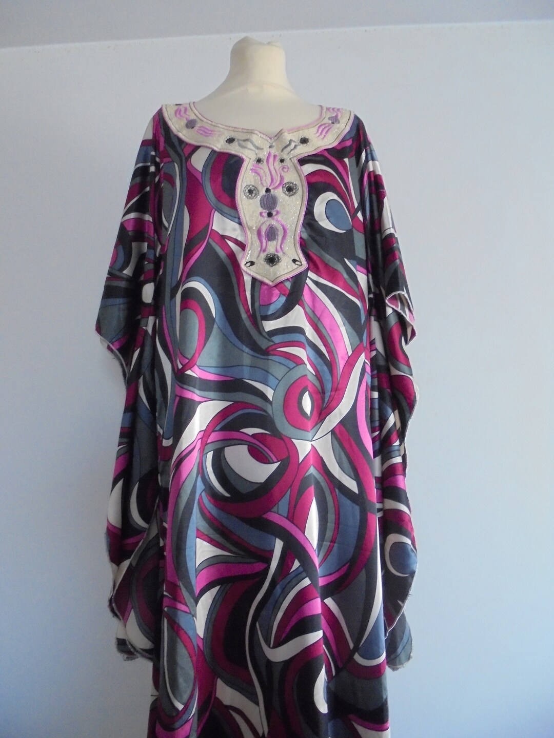 Long Embroidered Boubou Dress Size 42 - Etsy