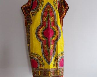 robe mi longue boubou dashiki pagne africain