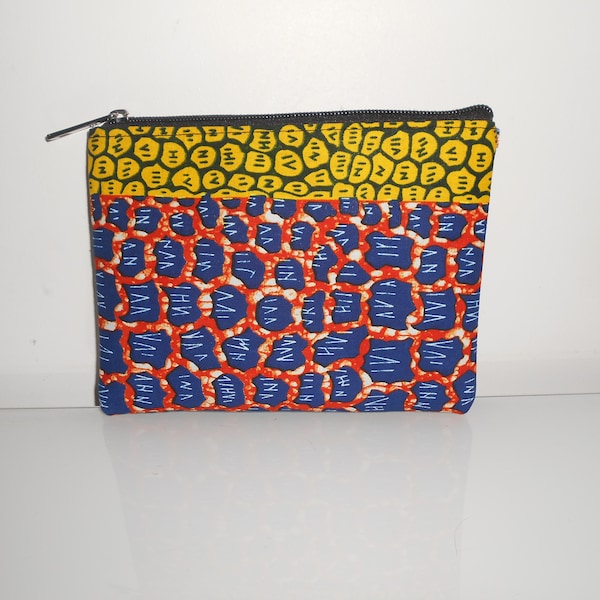 petite pochette de sac en tissu wax