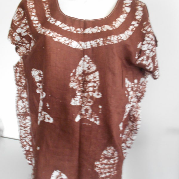 Tunique top boubou batik