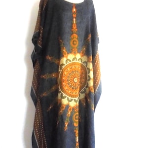 Long dress, boubou, batik T 42/48 African loincloth