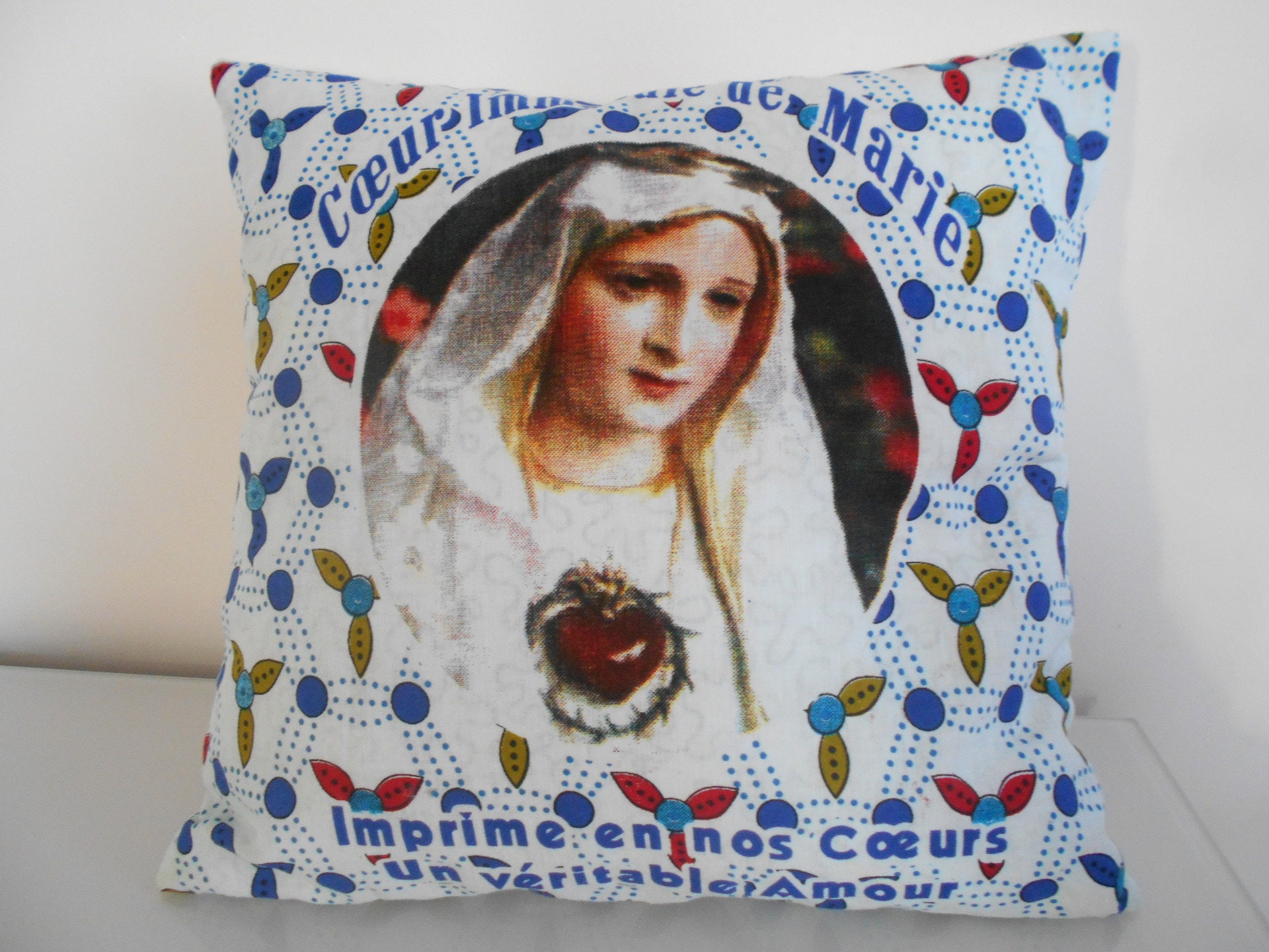 Housse Coussin Sainte Marie