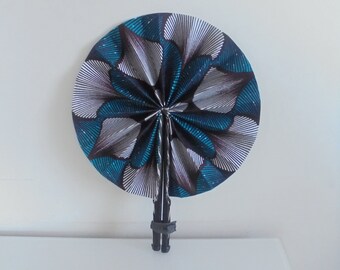 African wax loincloth fan