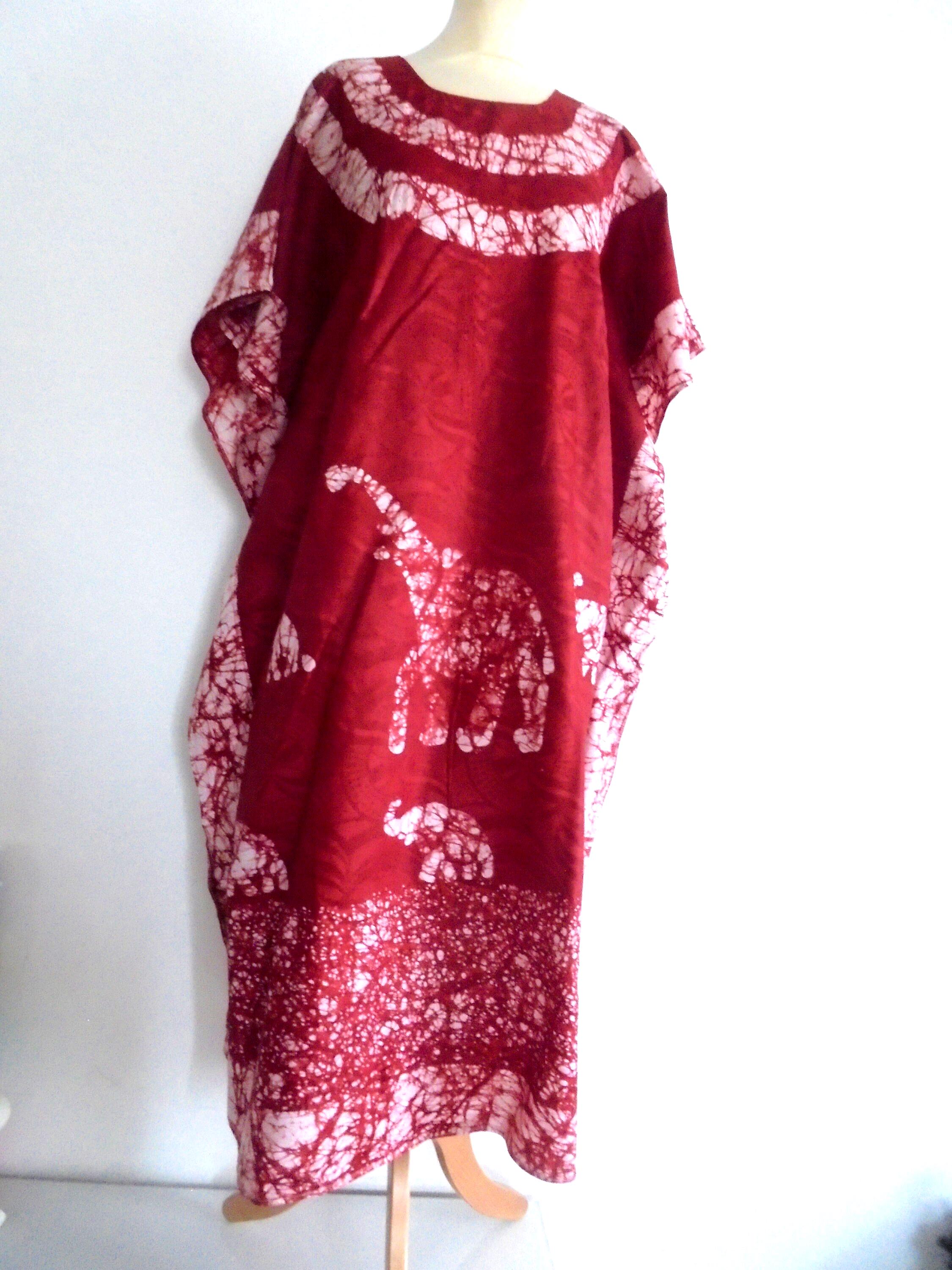 Robe longue boubou batik France - Main Image