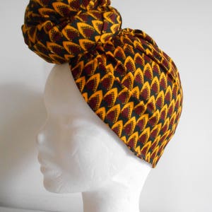 Foulard africain wax écharpe paréo image 2