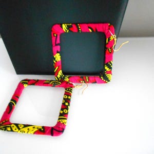 Large Maxi Wax Hoop Earrings