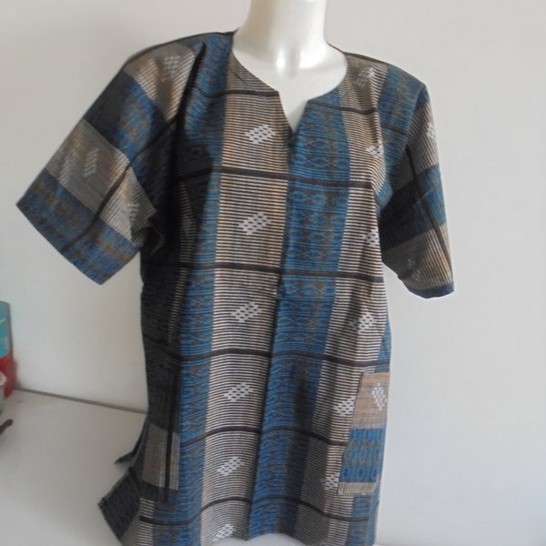 Tunique blouse wax  modèle originale