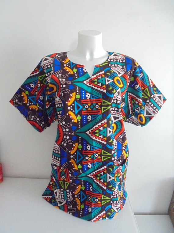 Tunique en wax hotsell