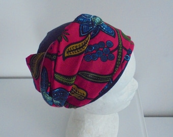 turban foulard femme prêt à poser turban wax