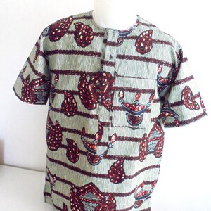 Men&#39;s wax tunic and Bermuda shorts set T S