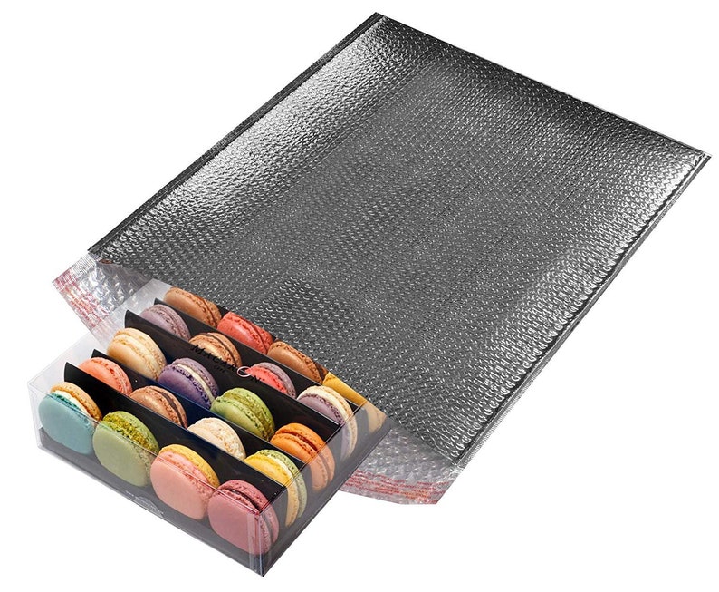 Peel and Seal Thermal Shipping Bags. 10 Pack Thermal Bubble Mailers 24 x 20 XX-Large Metallic Padded Envelopes Cushion Food mailers