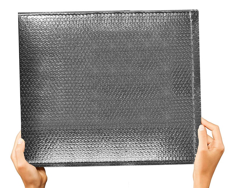 Peel and Seal Thermal Shipping Bags. 10 Pack Thermal Bubble Mailers 24 x 20 XX-Large Metallic Padded Envelopes Cushion Food mailers