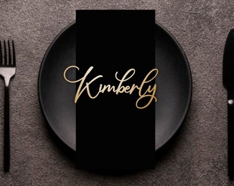 Wedding place card,laser cut names, Name Place Setting ,  Wedding place names, Table name cards Wood place card