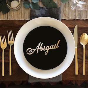 Segnaposti in legno personalizzati / Targhette per nomi per matrimoni / Nomi in legno / Segnaposti per matrimoni / Impostazione del luogo / Taglio laser personalizzato