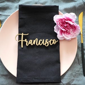 Custom Laser Cut Name – Wooden Place Cards – Wedding Table Names – Personalized Guest Name Tags – Event Decor , personalized  table name