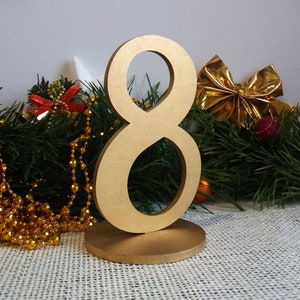 Table Numbers Sale Freestanding Gold Table numbers Wedding Table Numbers-Please Enter your phone number in the NOTE to the seller image 1