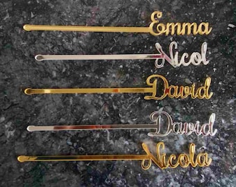 Personalisierte Namensgetränkerührer Cocktailzubehör, personalisierter Swizzle-Stick, kundenspezifische Getränkerührer, Laser geschnittene Hochzeitsdekoration