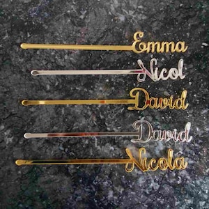 Personalized name drink stirrers Cocktail accessories , Personalised swizzle stick , CUSTOM drink stirrers ,Laser Cut Wedding Decor