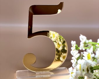 Acrylic Gold table numbers , Wedding table numbers  Mirror Gold Table numbers , Acrylic table numbers Table numbers wedding Wedding number