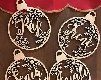 First Christmas bauble personalized Custom bauble laser cut names CHRISTMAS gift Please Enter your phone number in the "NOTE to the seller"