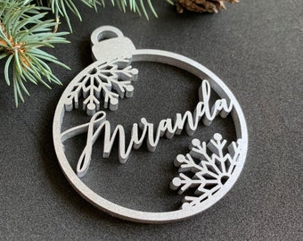 Hexagon First Christmas Decor personalized Custom laser cut names CHRISTMASgift Please Enter your phone number in the NOTE to the seller