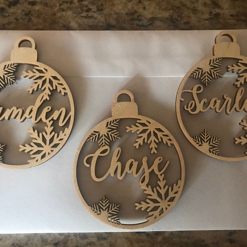 First Christmas bauble personalized Custom bauble laser cut Etsy