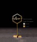 Table Numbers .Hexagon table numbers.Wedding Table Numbers. Gold table numbers.Table decoration.Numbers with base.Wood table numbers 