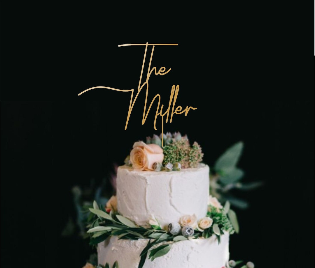 Topper De Gâteau Mariage Rustique Mr & Mrs En Bois - Décoration Fiançailles Et Cupcakes Personnalisable
