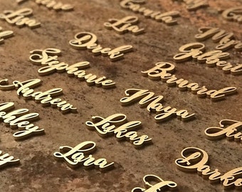 Lugar de la boda Ajuste del lugar de la boda Tarjetas de lugar Nombre del lugar de la boda Nombre del lugar de la boda Tarjetas de lugar cortadas con láser Nombres de los invitados