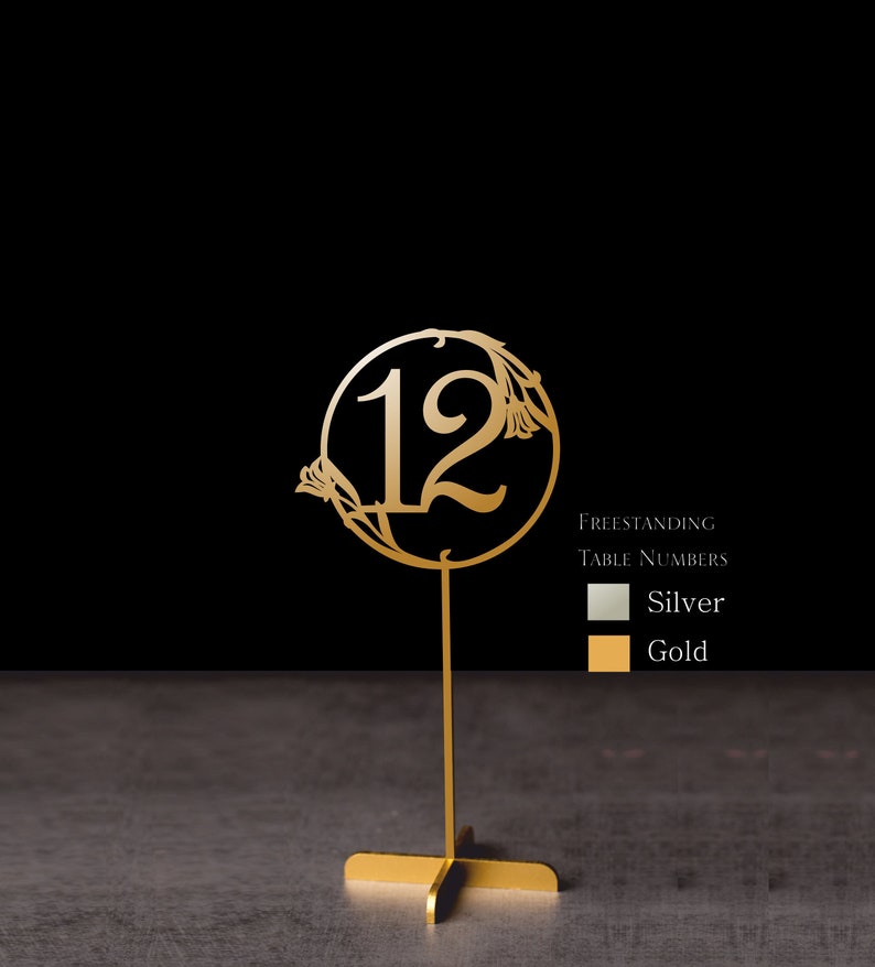 Wedding table numbers. Gold Table Numbers .Wedding signs. Etsy