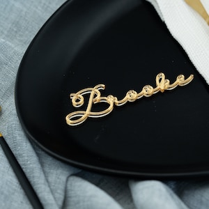Acrylic Name Place Gold Mirror Laser-Cut Acrylic Wedding Place Cards - Luxury Table Decor CUSTOM Event Wedding Place Names Personalized Tags