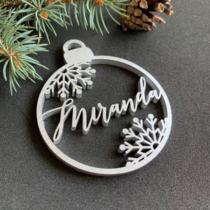 Personalized Christmas tree decor, Custom Christmas ornament, Custom Shapes, Holiday ornament with name, Wood Xmas decor, Xmas Decor