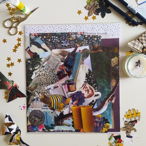 Kit per collage divertenti e artistici - 50+ ritagli vintage colorati e moderni - Scrapbooking creativo e Journaling fai da te - Formato XXL