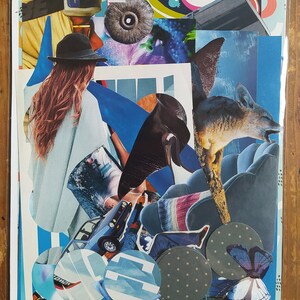 Kit de Collage Artistique - Découpages Vintage et Modernes - Scrapbooking Créatif et Journaling DIY - Petit Format