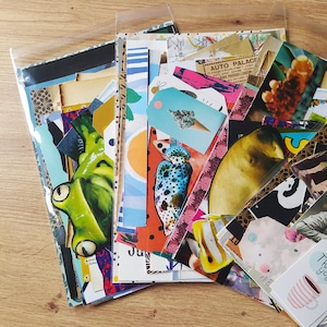Confezione da 30 Ritagli Originali e Colorati per Junk Journal - Piccole carte vintage e creative per Journaling, Collage e Scrapbooking