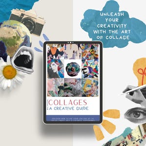 Guida Creative PDF - Suggerimenti e tecniche per collage, journaling, scrapbooking, composizioni di carta fai da te - Edizione kit collage - Versione inglese