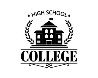 Academy #3 Emblem Vector Design Sign Book Education Symbol Shield Style Banner .Svg .Eps .Png Clipart Vector Tattoo Cricut Cut Cutting