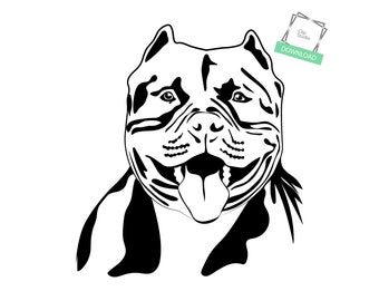 Download American bully svg | Etsy