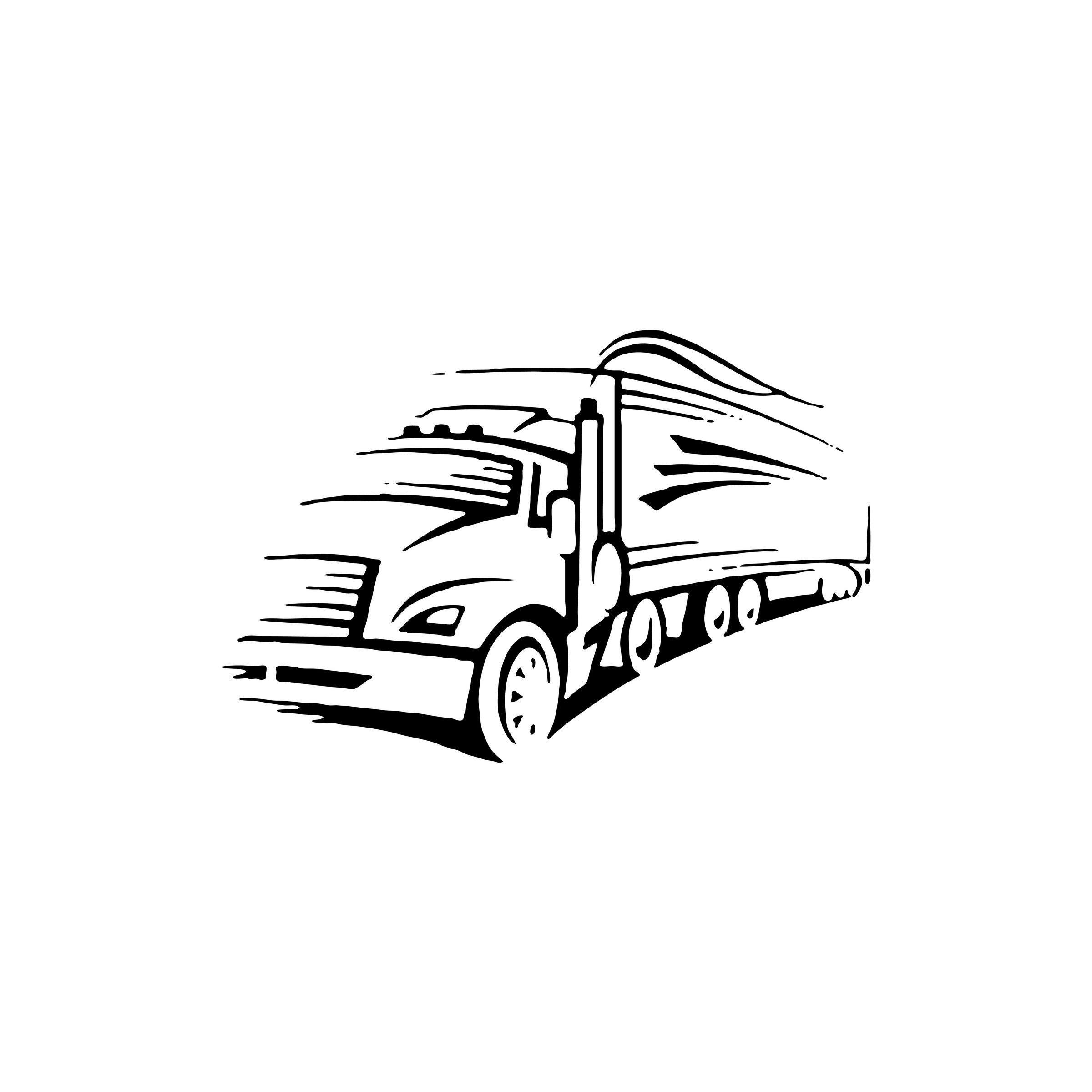 Camion 11 Llustration Trucking Service Logistique Transport - Etsy France