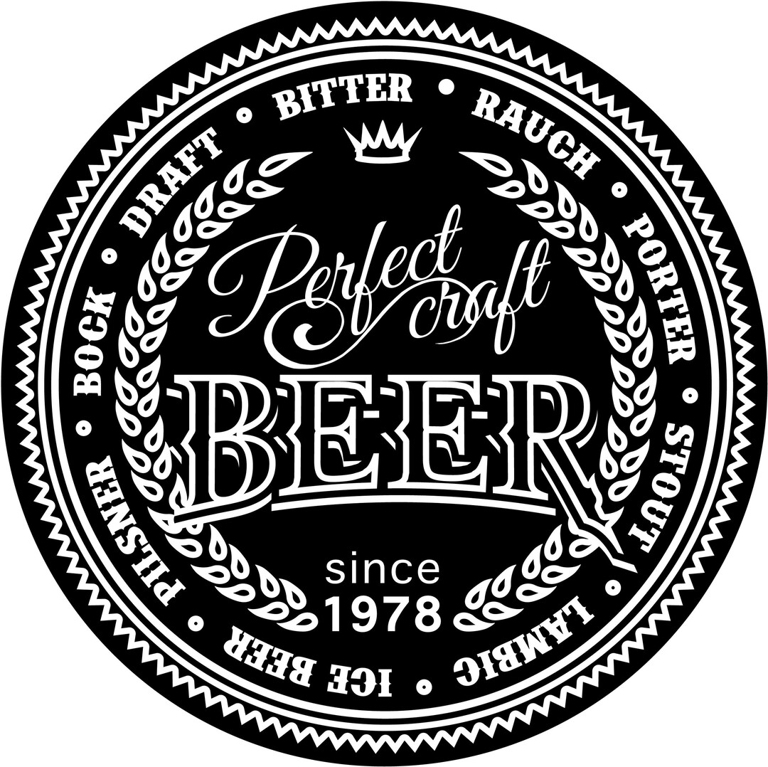 Beer Logo 22 Barrel Pub Bar Tavern Brew Brewery Barley Etsy