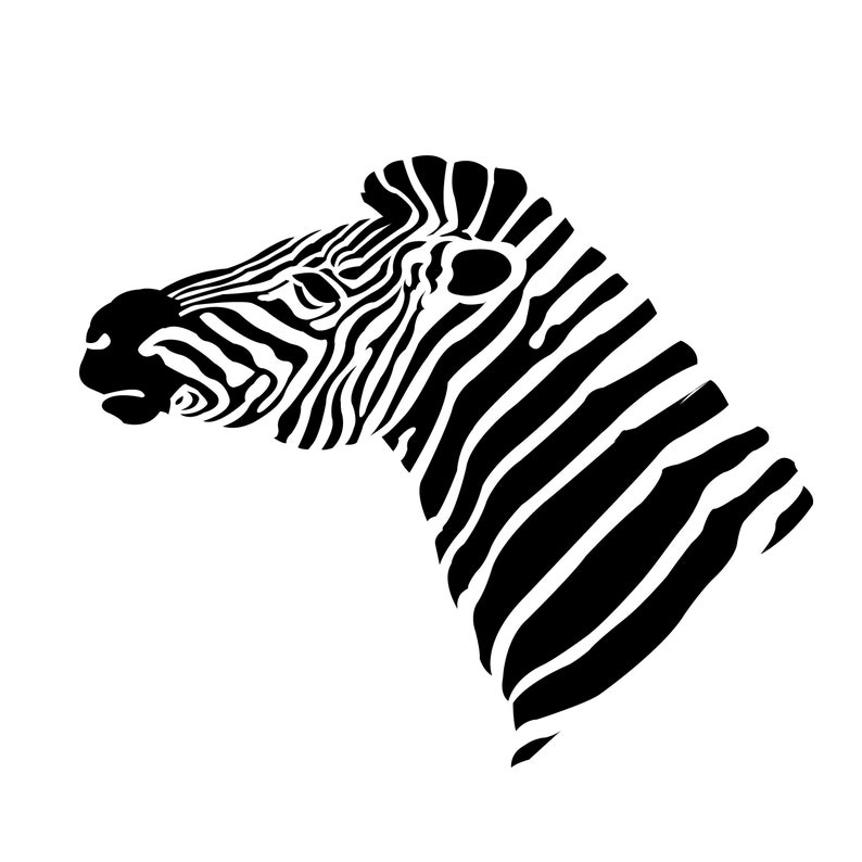 Zebra 3 Black And White Africa Savannah Logo Logo Svg Eps Png Vector Cricut Cut Cutting Visual Arts Craft Supplies Tools