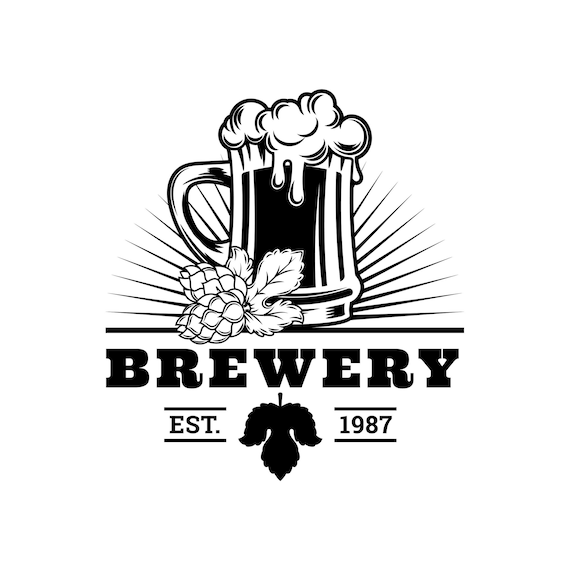 Beer Logo 66 Barrel Pub Bar Tavern Brew Brewery Barley | Etsy