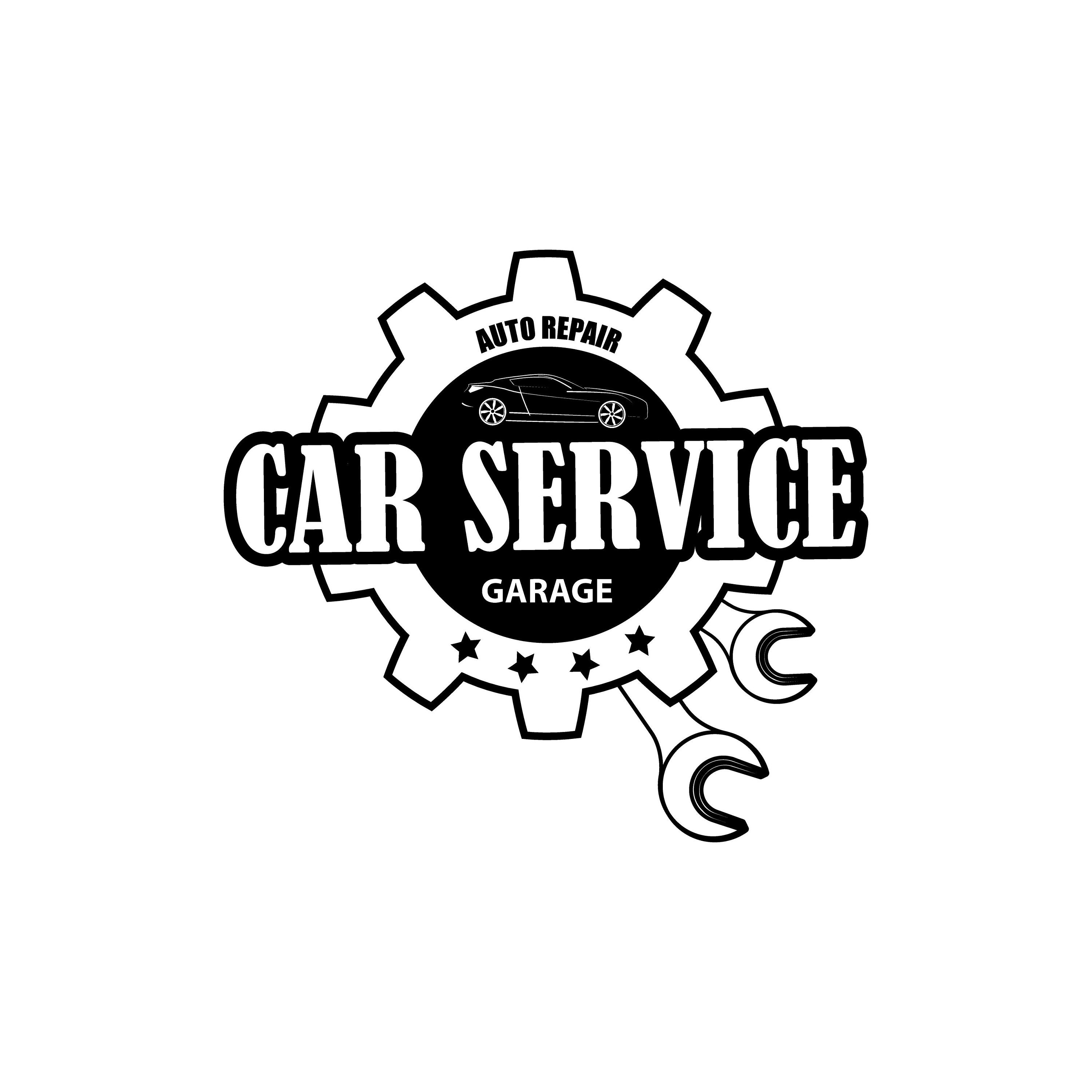 Mechanic Logo 1 Piston Wrench Crossed Engine Car Auto Etsy